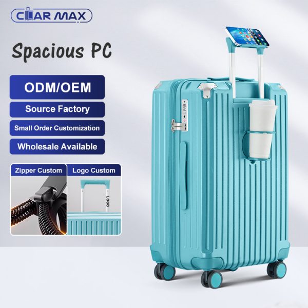 Multi functional | 20 inch suitcase Unisex, lightweight and drop resistant PC luggage