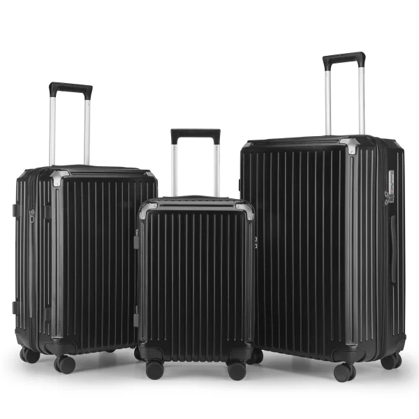 2025 Factory New Design PC Aluminum Trolley Luggage Carry-on Travelling Bags with Cup Holder USB Charging Suitcase - Image 5