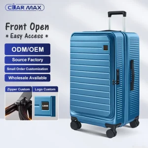 2025 Front Open Luggage Set Manufacturers Wholesale Carry-On Trolley Bag ABS+PC Suitcase Lightweight Luggage