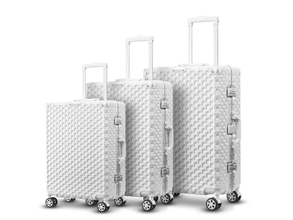 2025 Aluminum Frame Trolley Set Wholesale Luggage Set High Quality Hard Shell  Suitcase 20/24/28 Inch Luggage - Image 6