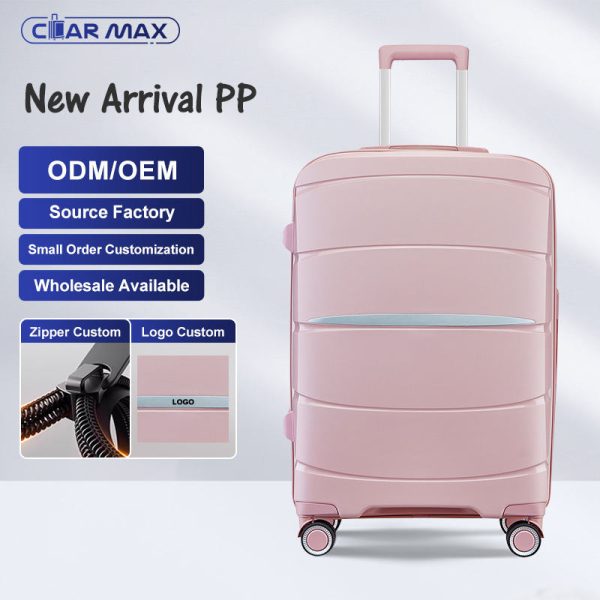 2025 New PP Suitcase Password Lock Antil-theft Zipper Practical Trolley Universal Wheel Waterproof Luggage