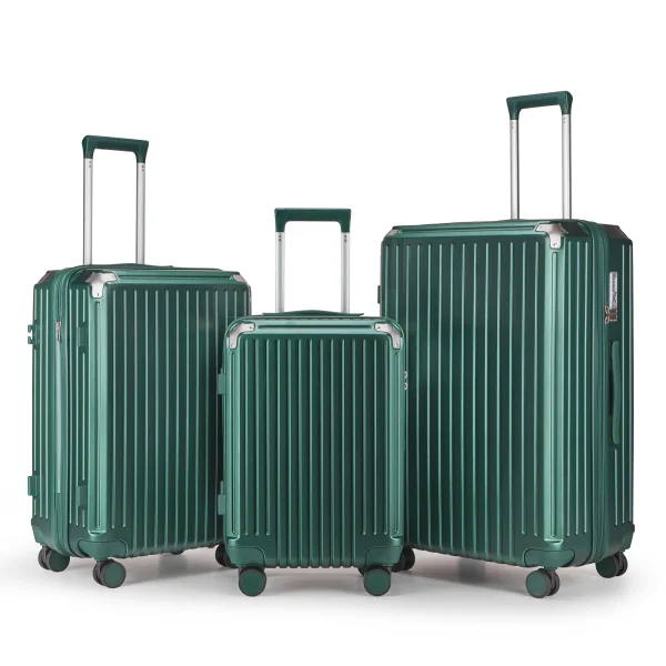 2025 Factory New Design PC Aluminum Trolley Luggage Carry-on Travelling Bags with Cup Holder USB Charging Suitcase - Image 6