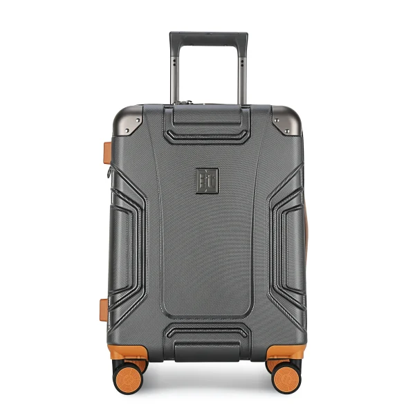 2025 New Multifunctional PC Suitcase Lightweight Travel Luggage with Mobile Phone & Cup Holder Classic Style