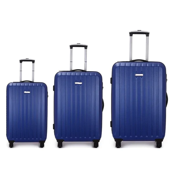 2025 Custom ABS Design Luggage Trolley Bags Hard Case Waterproof Classic Large Capacity 3pcs Suitcase Set