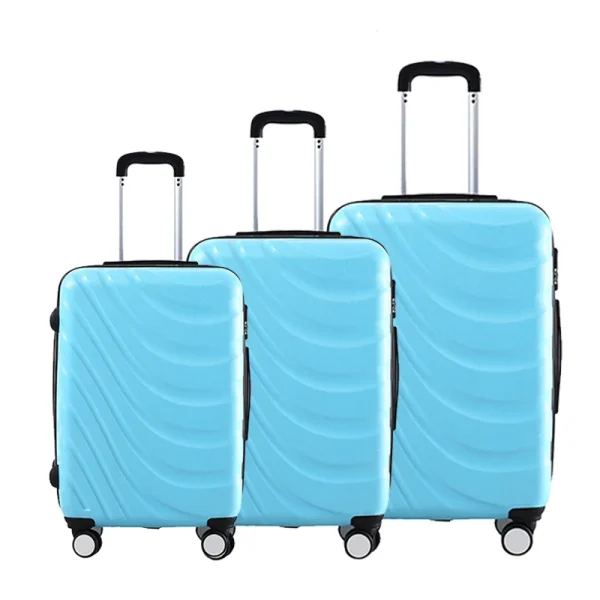 2025 Luggage Set High Quality ABS Travel Trolley Luggage 3 Pieces  Silent Universal Double Wheels Suitcase Sets