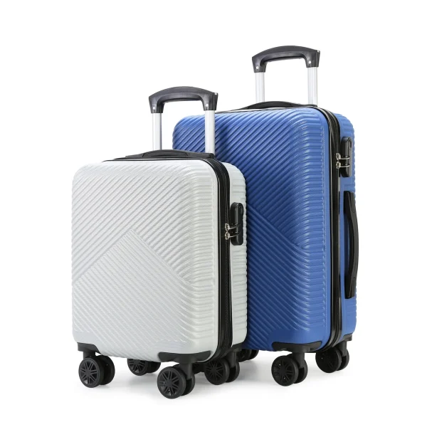 Silent luggage, 20 inch ABS travel suitcase, large capacity student suitcase, universal wheel zipper, luggage compartment - Image 2