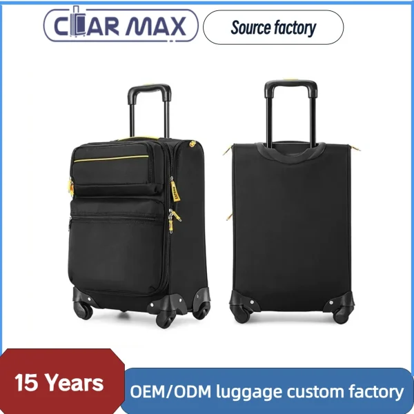 Spot Ultra Light 20 24 28 Inch Universal Wheel Suitcase Contrast Color Oxford Cloth Women's  Luggage - Image 2