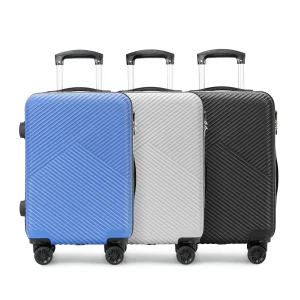 Silent luggage, 20 inch ABS travel suitcase, large capacity student suitcase, universal wheel zipper, luggage compartment