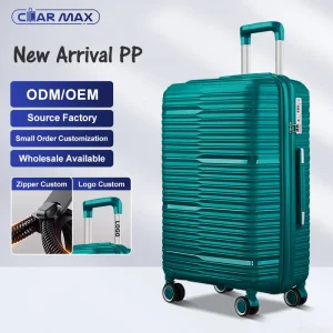 2025 Fashion Design PP Luggage Set OEM ODM Wholesale  3pcs Trolley Bag Unbreakable Good Quality Suitcase Set