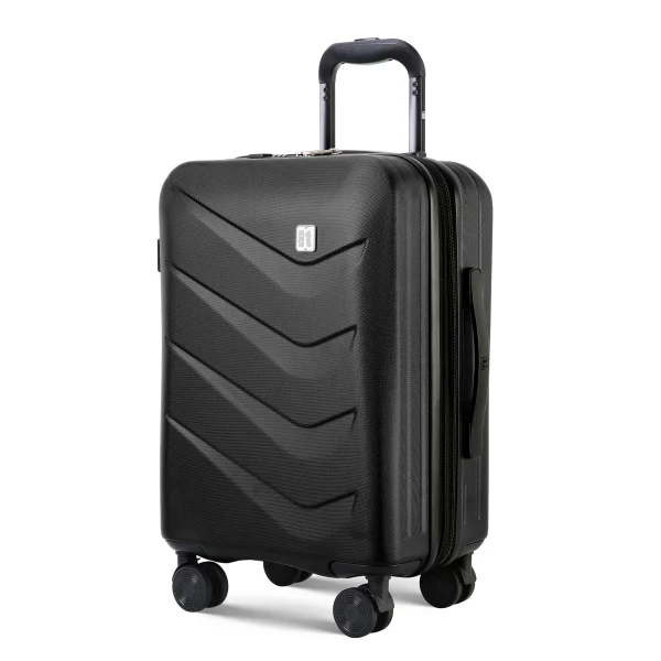 1T Lightweight PC Luggage with TSA Lock Spinner Wheels Classic Style Expandable Large Capacity Suitcase for Airplane Cabin Use - Image 3
