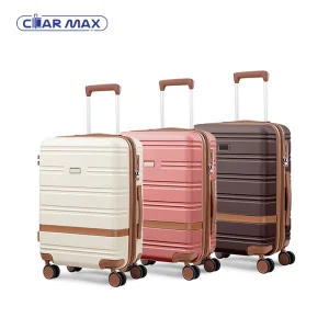 Fashionable design PC hard shell business case with silent wheels, elegant luggage set