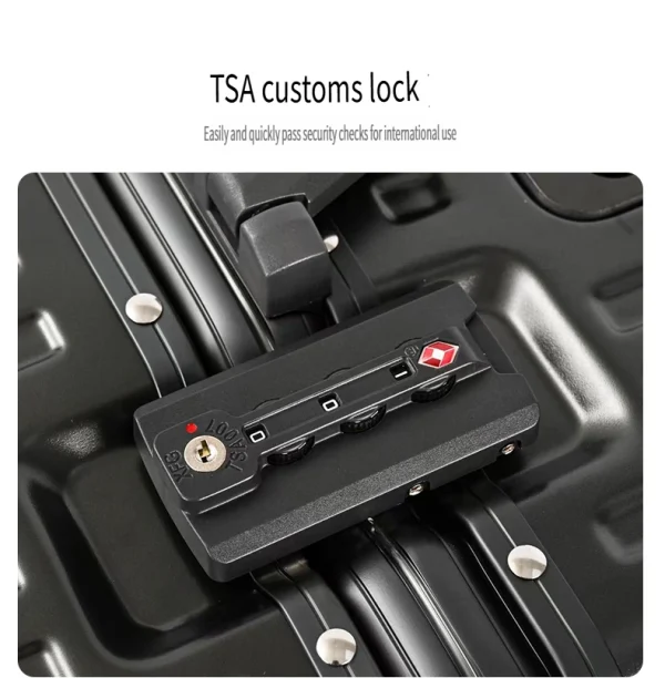 2025 Aluminum Frame Carry-On Suitcase 360° Dilent Universal Wheel 18 Inch Durable for Cabin Luggage - Image 6