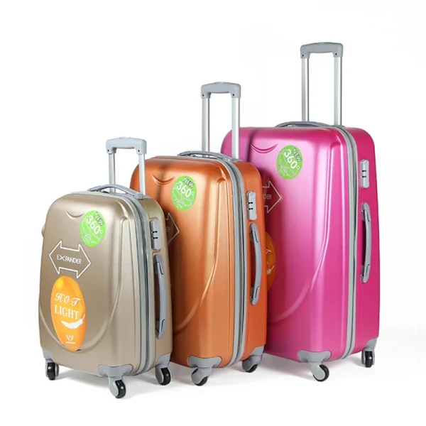 2025 ABS Suitcase Set High Quality 3 Piece  Travel Style for Business Trolley Luggage Abs Luggage