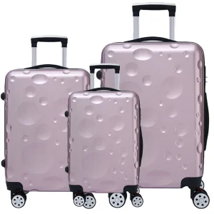 Factory Good Quality 2025 New 20'' ABS Trolley Spacious 3PcsTrolley Set for Outdoor Luggage