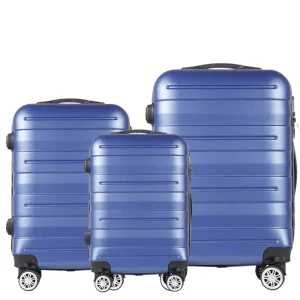 High Quality 3 Piece Abs Pc Suit Case Small Large Travel Luggage Set for Traveling