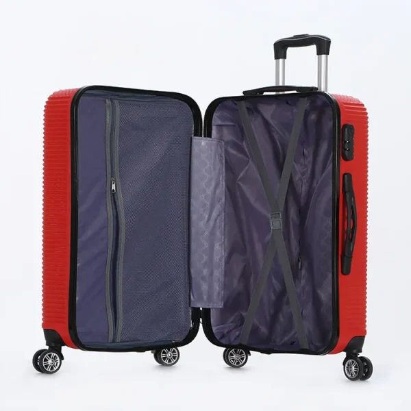 High Quality Customized 2025 New 24'' ABS Trolley Expandable 3PcsTrolley Set for Luxury Vacations Suitcase - Image 6