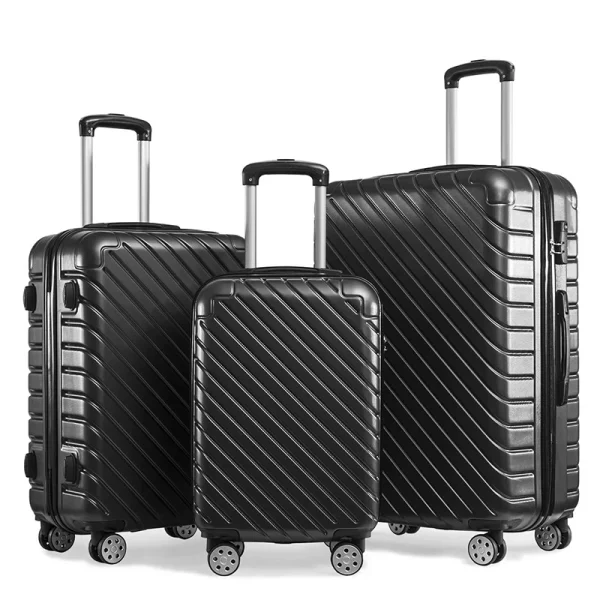 2025 High Quality ABS PC Hardshell Luggage Bag With Spinner Wheels Large Travel Luggage Durable Luxury Suitcase