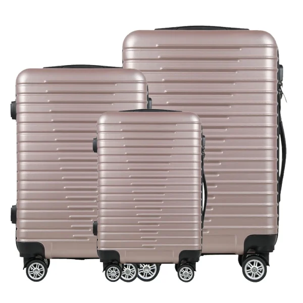 Factory Direct Sale 2025 New 24'' ABS PC Luggage Organized Compartments Luggage for Students & Campus Life Luggage Set