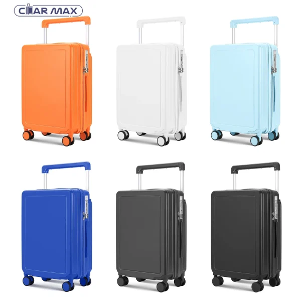 2025 Trend PC Suitcase with Wide Telescopic Handle Custom Logo Carry-on Girls Luggage Sets