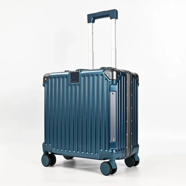 2025 Aluminum Frame Carry-On Suitcase 360° Dilent Universal Wheel 18 Inch Durable for Cabin Luggage - Image 3