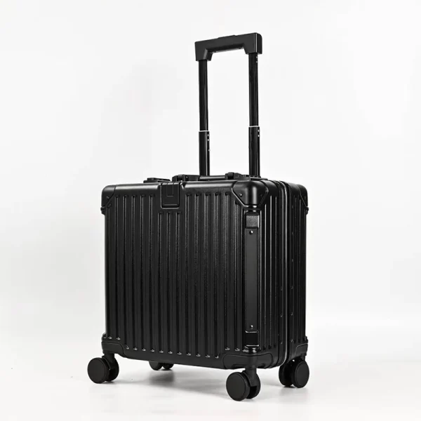 2025 Aluminum Frame Carry-On Suitcase 360° Dilent Universal Wheel 18 Inch Durable for Cabin Luggage - Image 2