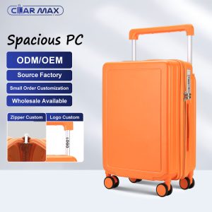 2025 Trend PC Suitcase with Wide Telescopic Handle Custom Logo Carry-on Girls Luggage Sets